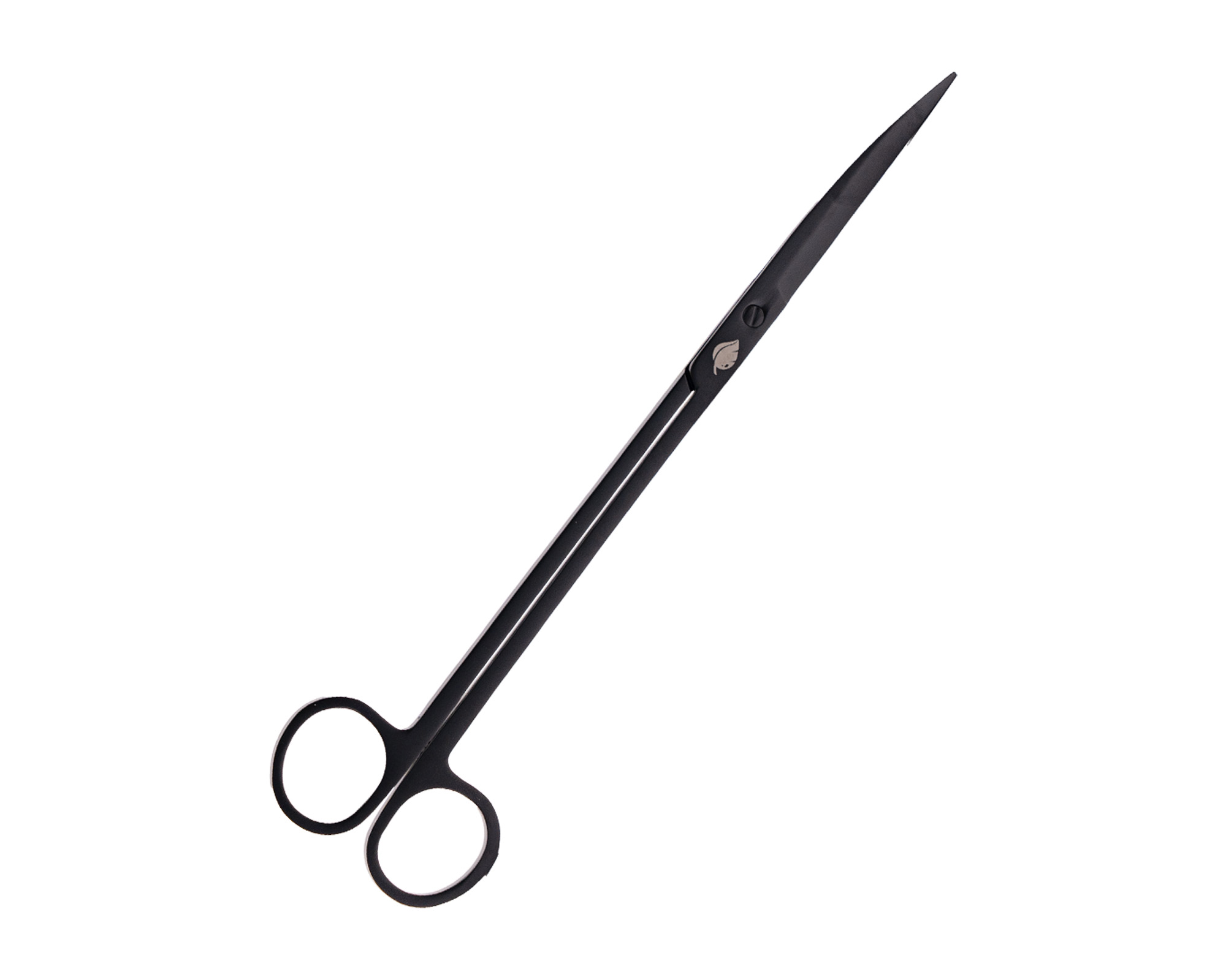 Schwarze, lange Schere mit feiner, spitzer Spitze